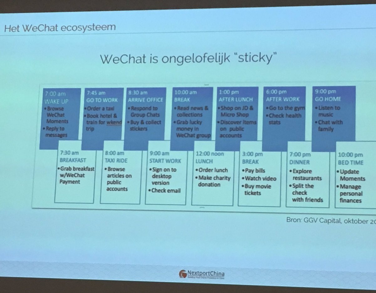 EllenvDieren's tweet photo. Zeker een inspiratie sessie; #WeChat Met 800 milj. gebruikers in China is het social king. It's life! #Martech2016 https://t.co/ro64EcgLz0