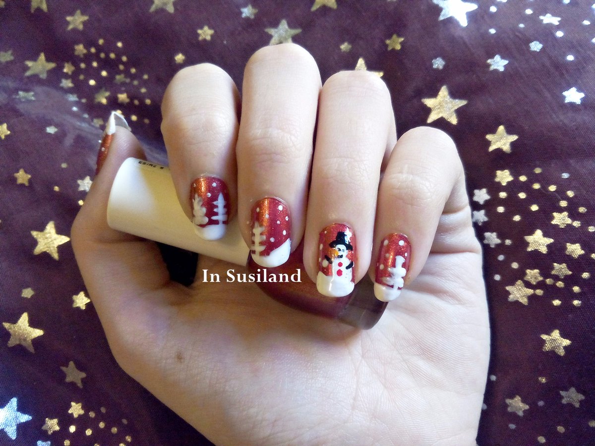 InSusiland's tweet image. Para la navidad lo mejor son los #MuñecosDeNieve ;) #InSusiland #Nailart insusiland.blogspot.com.es/2016/12/xmas-s…