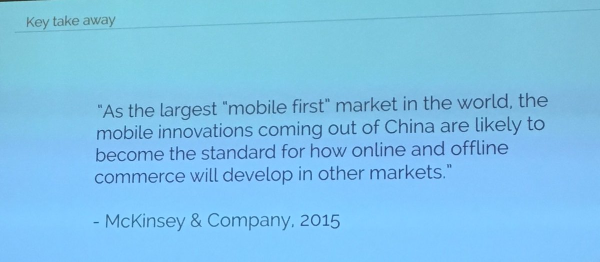 EllenvDieren's tweet photo. Wechat op korte termijn succesvol in Europa? Kleine kans, maar inspiratie voor FB messenger & whatsapp. Thnx @thijsvandertoom #Martech2016 https://t.co/dirAuvONqx