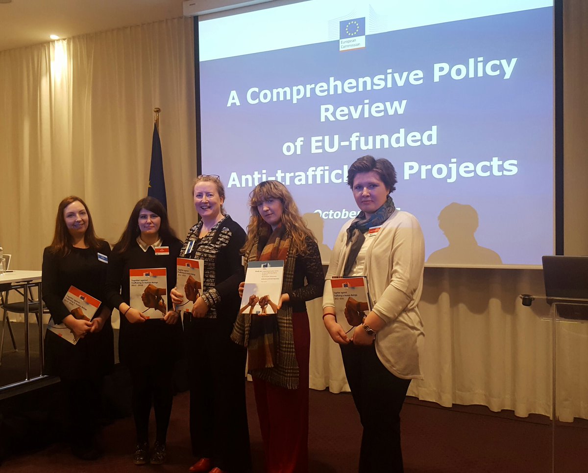 immigrationIRL's tweet photo. Constructive meeting w reps from @DeptJusticeIRL, AHTU, @RuhamaAgency, @DorasLuimni at #EUPlatform in Brussels on #EndDemand https://t.co/fwf2XjYk05