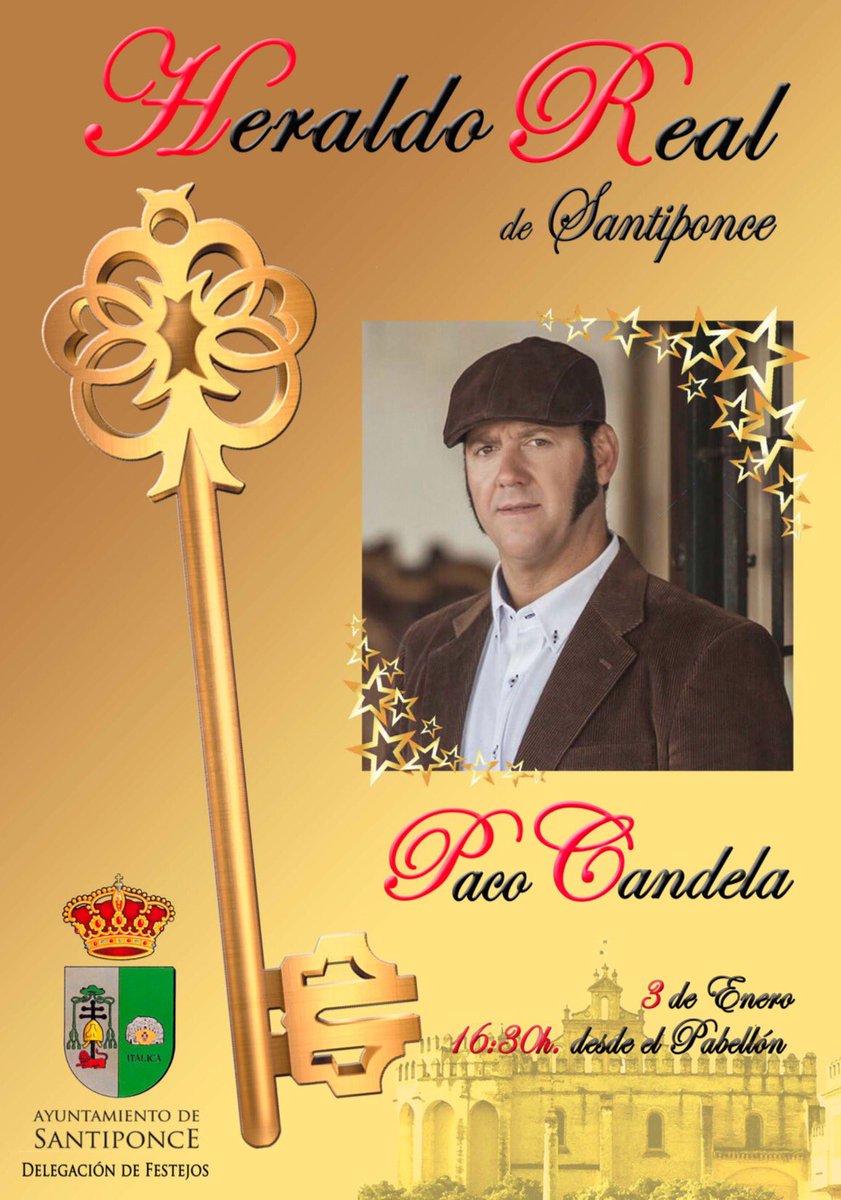 PSantiponce's tweet photo. @Paco__Candela #HeraldoReal #Santiponce #Navidad 3 de enero. Desde las 16:30h. https://t.co/MaXmruTxTQ