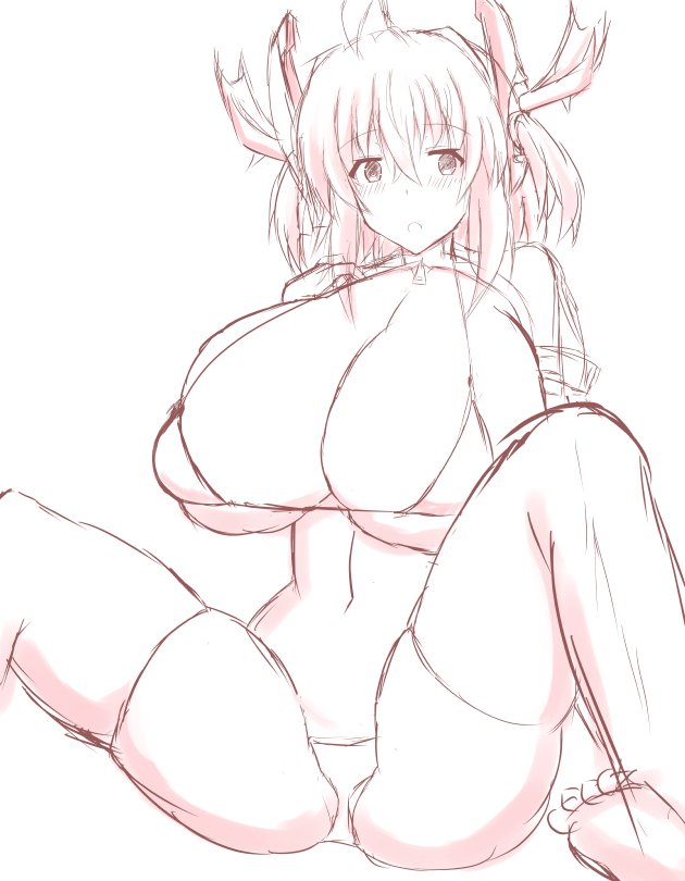 性夜に備えラフを溜める(˘ᾥ˘) 