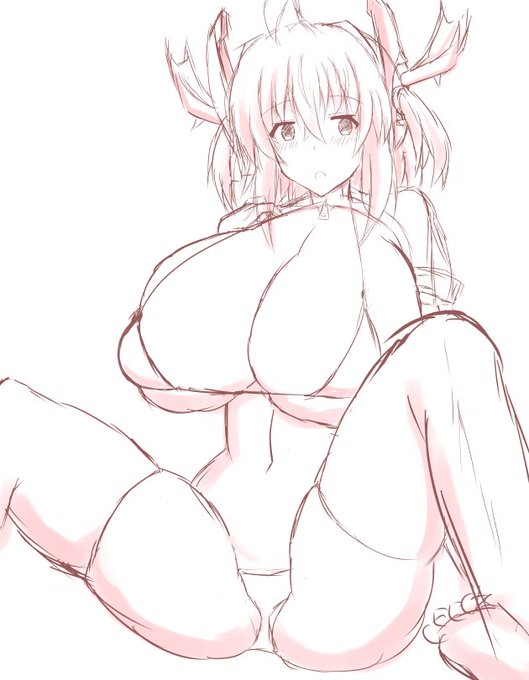 性夜に備えラフを溜める(˘ᾥ˘) 