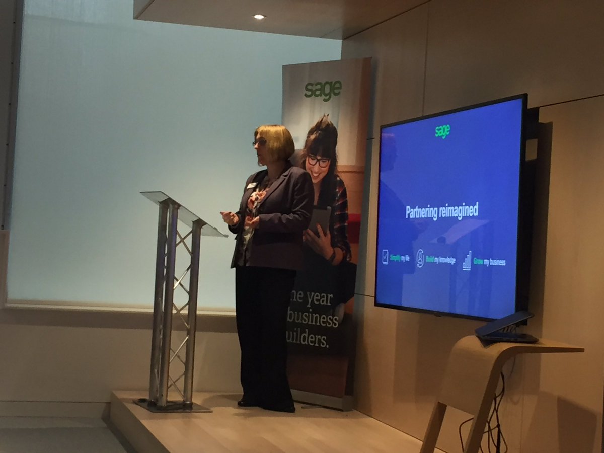 Sarahjmlemon's tweet photo. And next up in Dublin, its Sarah Smith our European Manager of the #SagePartnerProgram https://t.co/FVKWN1g1g9