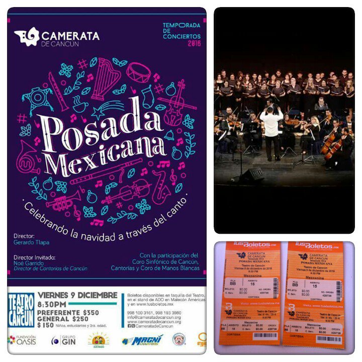 scnovelo's tweet photo. VIERNES ESPECTACULAR CONCIERTO
POSADA MEXICANA @CAMERATACANCUN1 Director Gerardo Tlapa  9diciembre 8:30pm @teatrodecancun @PataDeGatoTV https://t.co/Ph9HFhxfyX