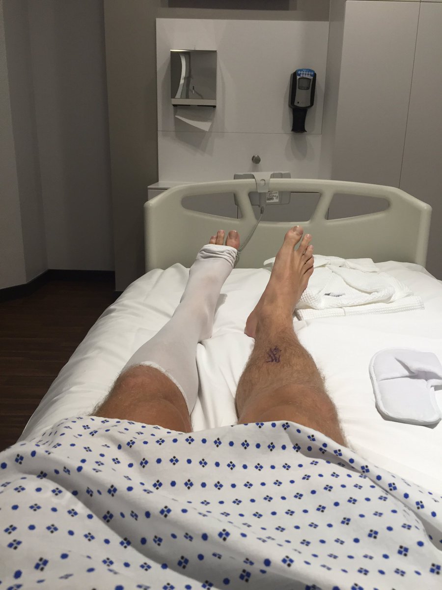 Second and final operation I hope! Time to crack on with rehab #roadtorecovery #acl