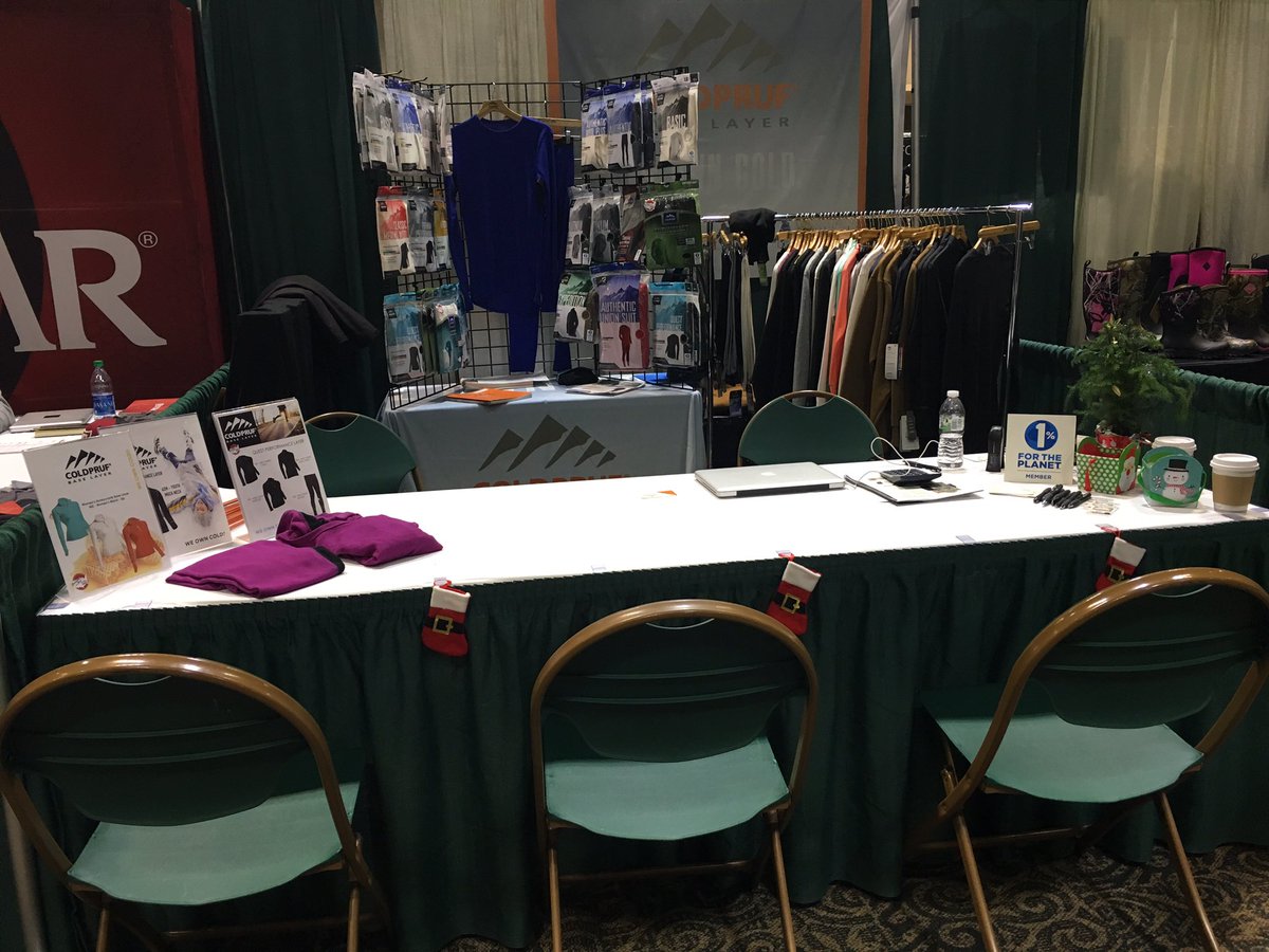 COLDPRUF's tweet photo. Come and see what's new for 2017! We are at Sports Inc in booth 408. Come say hi! #WeAreColdPruf #WeOwnCold #tradeshow #WinterIsComing https://t.co/qkyHOGhk0e