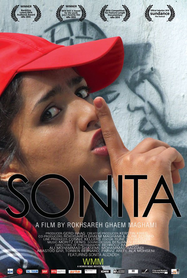 Sonita (PG, subtitled) Absorbing documentary about rapper Sonita, living in Tehran dealing w/ the injustices she faces from the gov't 7.45pm