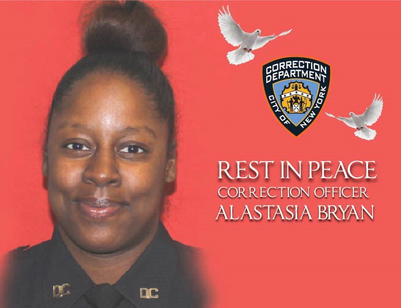 NYCD_DCOPS's tweet photo. R.I.P. Correction Officer Bryan. May God comfort your family. https://t.co/cncrtr2SLz