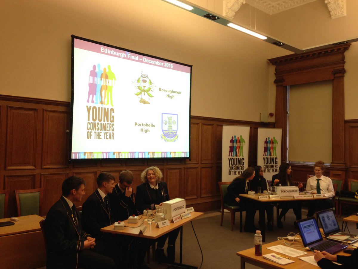 CitAdviceScot's tweet photo. That's @Edinburgh_CC #youngconsumer final kicked off. 

Theme tune to gladiator is rushing through this tweeters head. Tense stuff. https://t.co/6mTdAE0avf