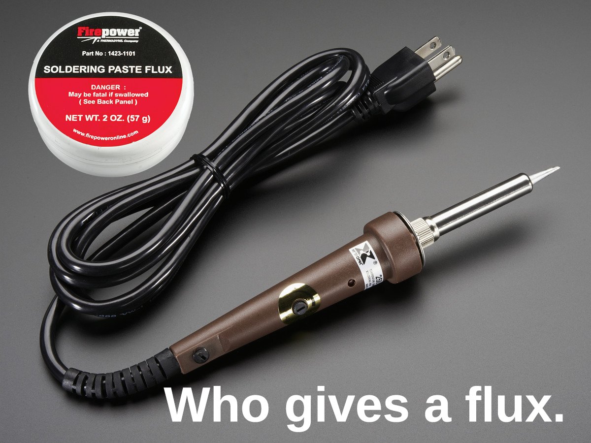 grandmiapens's tweet photo. Who gives a flux. @OneMinuteBriefs #SOLDERINGIRONS #Advertising #Creative #fun #metal https://t.co/HGT9d6u5bg