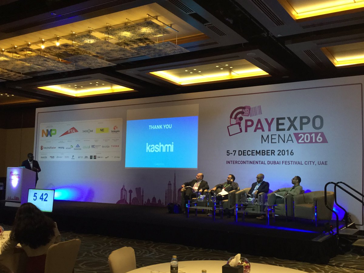 sbcFinTech's tweet photo. Our alum @KashmiNow presents to the Dragons at #PayExpoMENA Dragons Den #fintech https://t.co/HS03Pjotgn