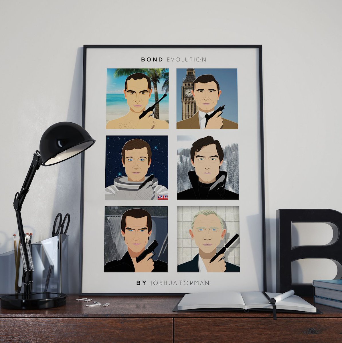 Another new @EtsyUK addition! Take a look at Bond Evolution. etsy.me/2hdNZZ5
#giftsformen #JamesBond #007 #posterart #etsygiftsos