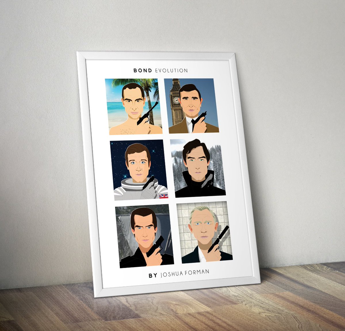 Another new @EtsyUK addition! Take a look at Bond Evolution. etsy.me/2hdNZZ5
#giftsformen #JamesBond #007 #posterart #etsygiftsos