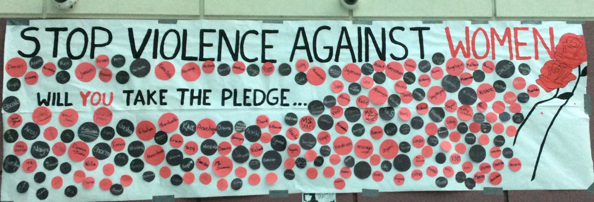 MiddlefieldCI's tweet photo. @MiddlefieldCI S.A.F.E group urges students and staff to take action to stop violence against women @YRDSB @YRDSBCECEast https://t.co/W9nvnbtVj8