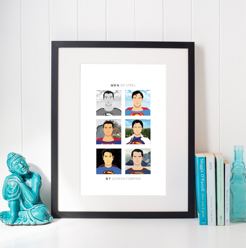 Men of Steel by <a href="/JoshFDesign/">Joshua Forman</a> in the @EtsyUK store! 
etsy.me/2gLO8lk
#SUPERMAN #comicbook #manofsteel #giftsformen #posterart