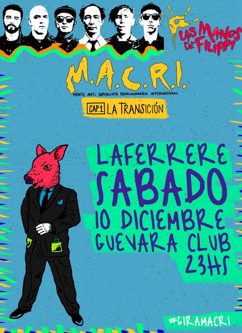 lmf_oficial's tweet photo. Este sábado caemos en LAFERRERE gente! Con M.A.C.R.I. Capítulo 1 La Transición #VAMOSLASMANOS https://t.co/zJ0kXRtAxI