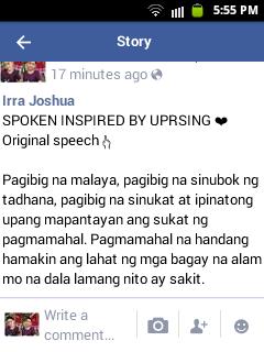 Ijvalson's tweet photo. Part of my spoken, check this on facebook ๐ #WFUprising https://t.co/ujHdY38d1A