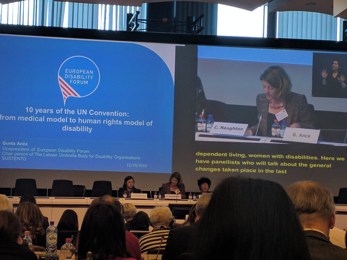 Panel 1 intro by <a href="/catherinenaugh/">Catherine Naughton</a> #eudisability #EDPD2016  <a href="/ENIL_EU/">ENIL</a>