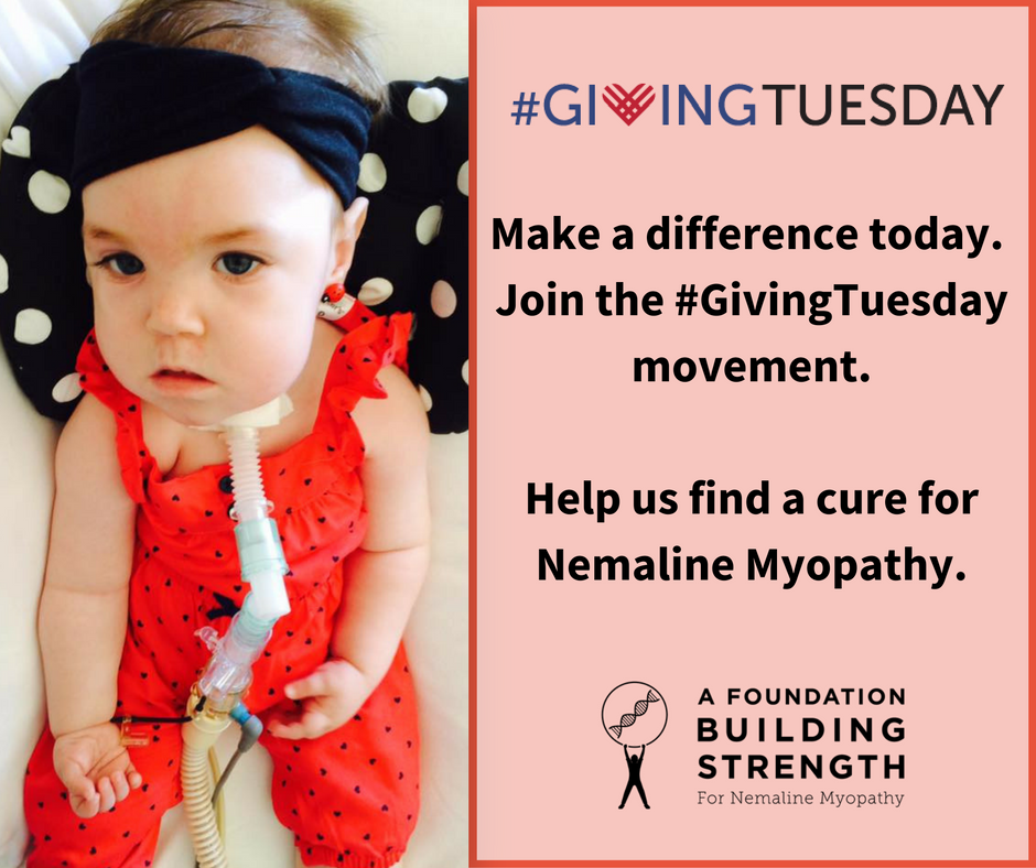 AFBuildStrength's tweet photo. Make a difference today, #GivingTuesday. Help us find a cure for #NemalineMyopathy - https://t.co/WcsmNqhsje #WhyIGive #AFBuildingStrength https://t.co/abor1jaMYJ