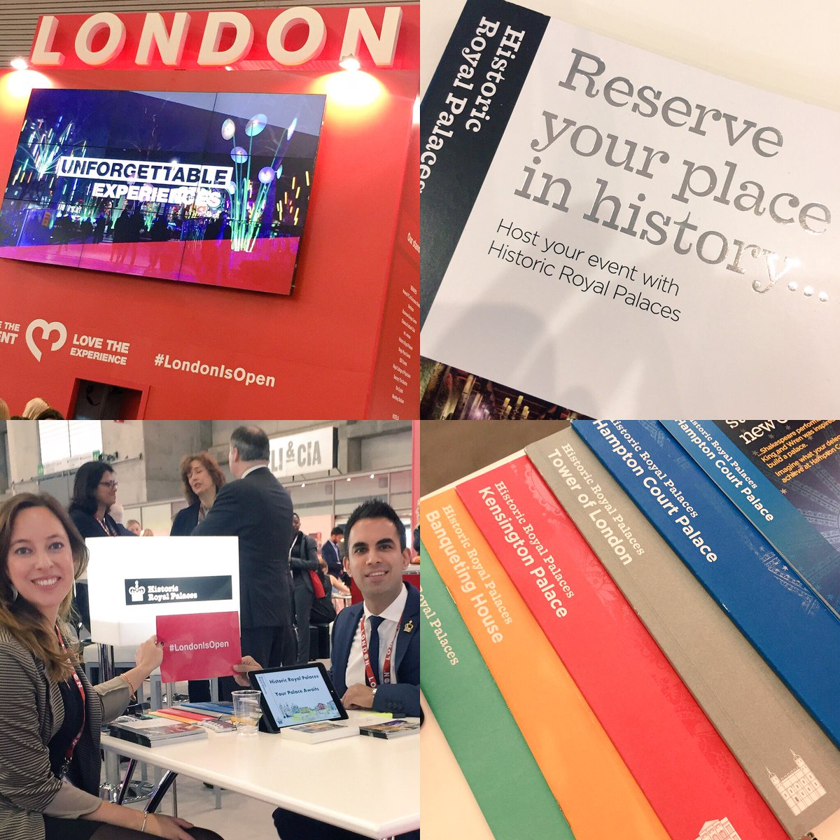 #Eventprofs #LondonIsOpen <a href="/London_CVB/">London Convention Bureau</a> @ibtmworld! Reserve your place in #history with #HistoricRoyalPalaces #G10 👑
