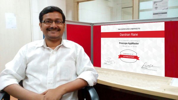DarshanRane's tweet photo. Certified #Proscape #App Master #LoveProscape Thanks @proscapetech https://t.co/Wv4iHuS7e9