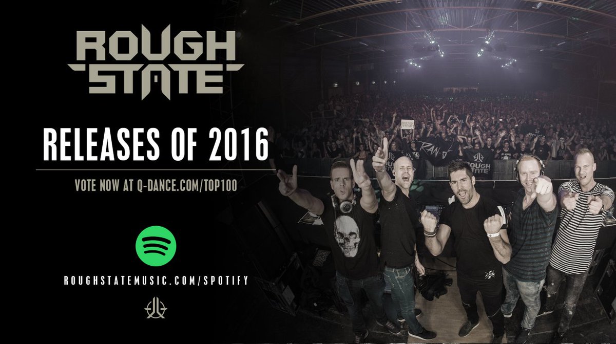 What is your favorite Roughstate track of 2016?! Check out all our releases at our <a href="/Spotify/">Spotify</a> Playlist:
roughstatemusic.com/spotify #QDANCETOP100