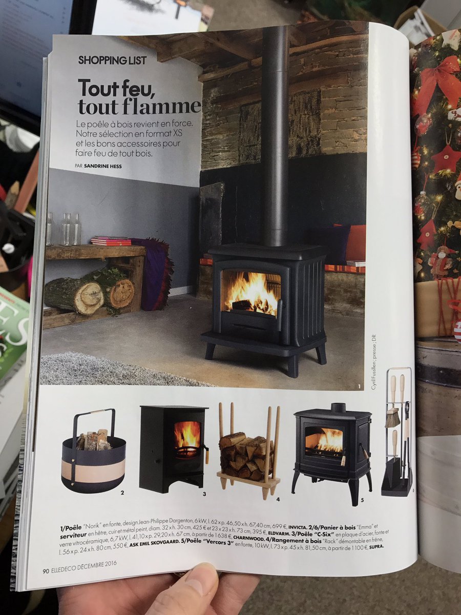 Our C-Six keeping good company with <a href="/Eldvarm/">Eldvarm</a> in this month's <a href="/ELLEDecoFR/">ELLE Décoration</a> <a href="/CharnwoodFR/">CharnwoodFR</a>