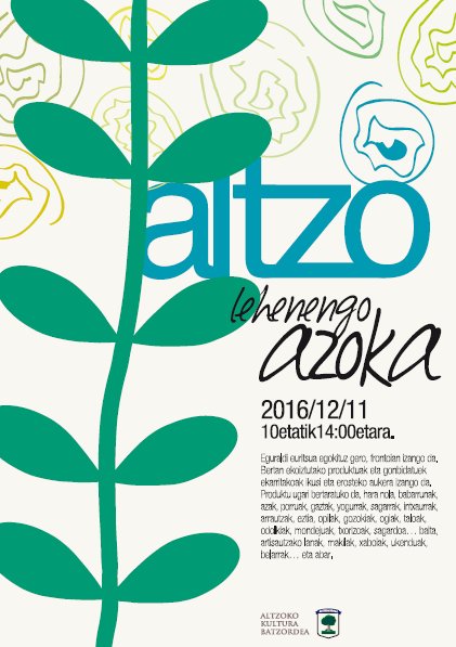 AltzokoUdala's tweet photo. 2016KO ABENDUAREN 11n, I. AZOKA ALTZON:
https://t.co/WkyHXesFc4 https://t.co/vCGJ1wHqkc