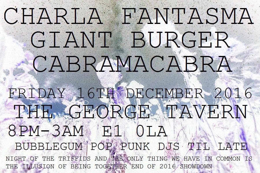 ALSO well pleased Bubblegum Punk Pop will be DJing til LATE, continuing on from their urine curtailed set earlier in the year. Poster: