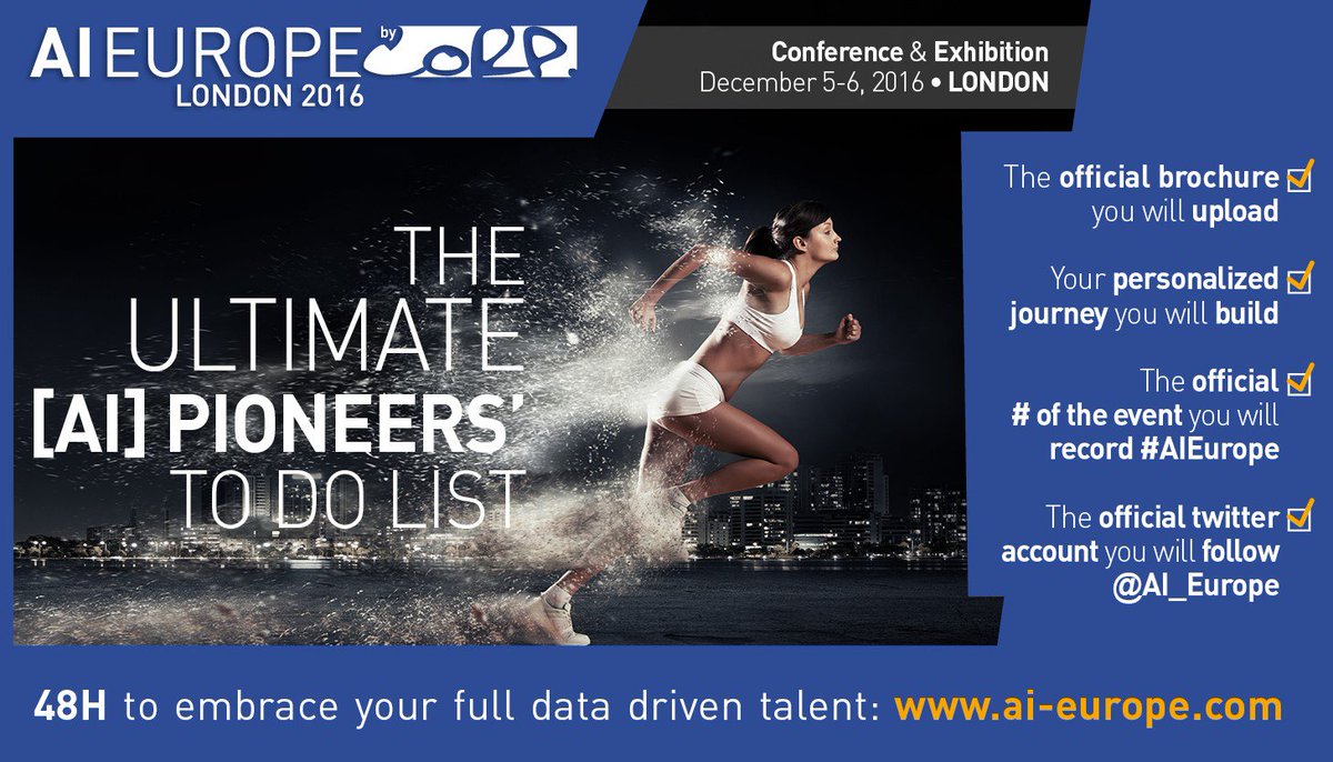 AI_PARIS_'s tweet image. [DAY-6] 1000+ leading #AI pioneers already registered for the long awaited #intelligenceautomation show! Have you? bit.ly/2fGZp2a