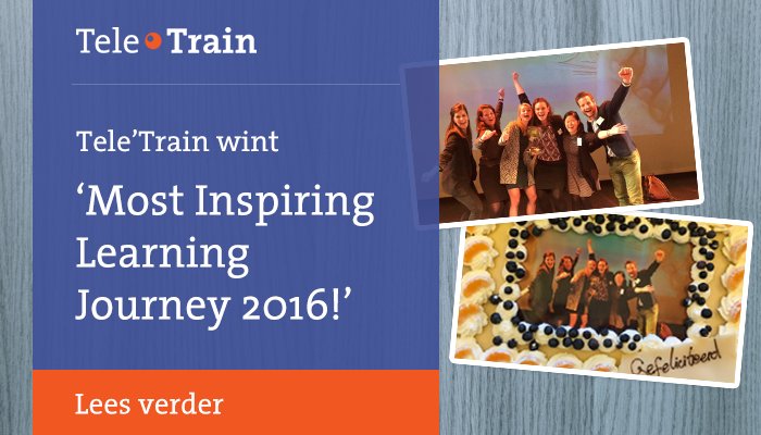 Wij zijn trots! Afgelopen donderdag hebben we de 'Most Inspiring #Learning #Journey 2016' gewonnen. Meer weten?  bit.ly/2fLKneK
