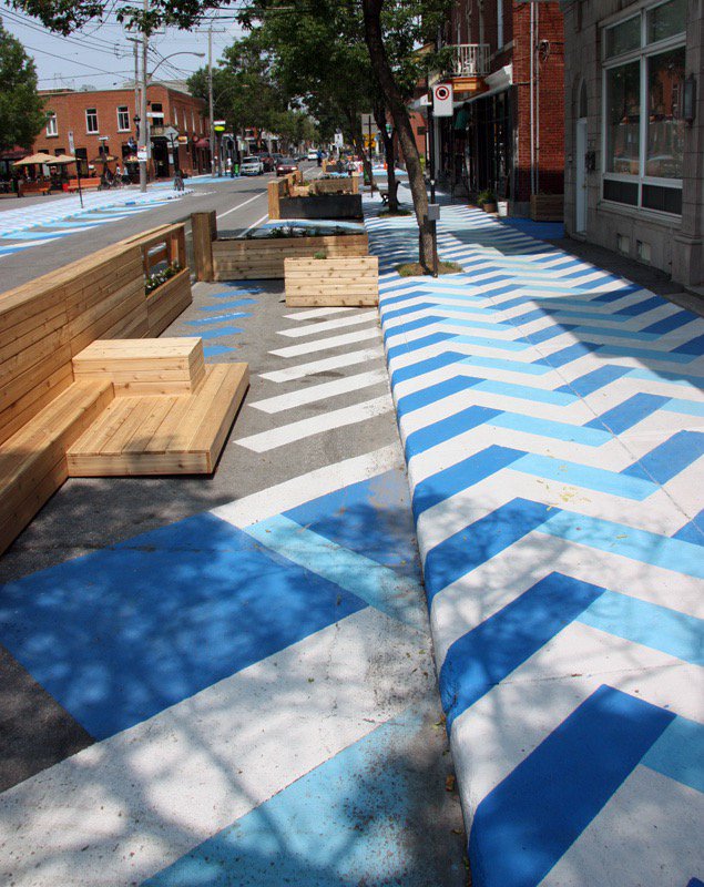 bizdistricts's tweet image. Could painted sidewalks  actually make us happier? Check out these in Montreal!