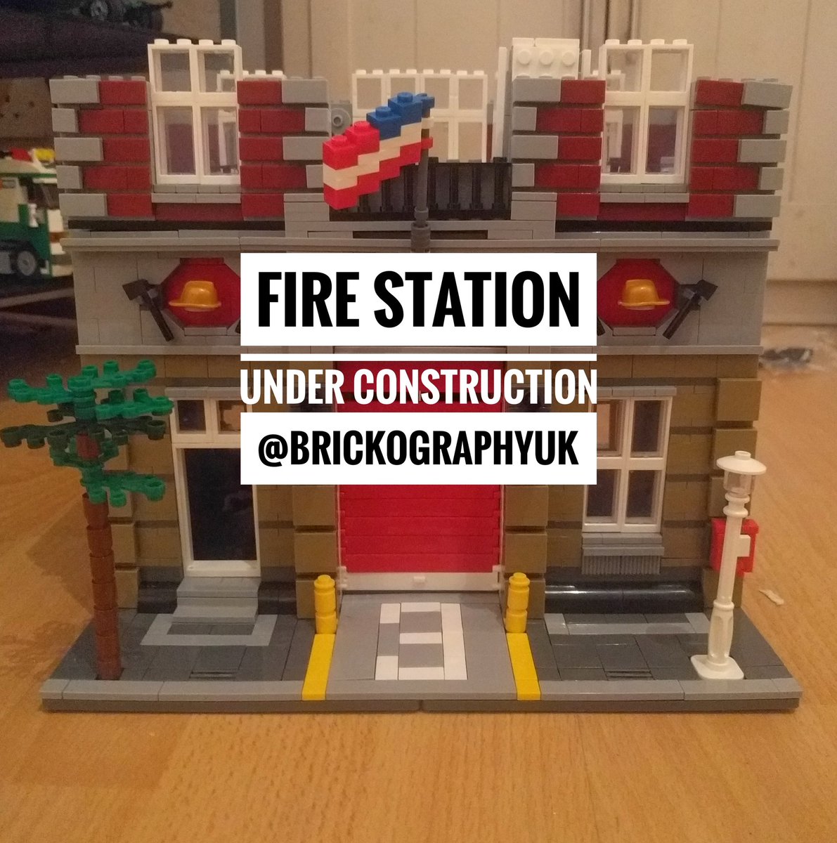 BrickographyUK's tweet photo. We are always building here at #brickographyuk. We are 75% in to building this fire station #lego #trumpton https://t.co/3pUahihsPP
