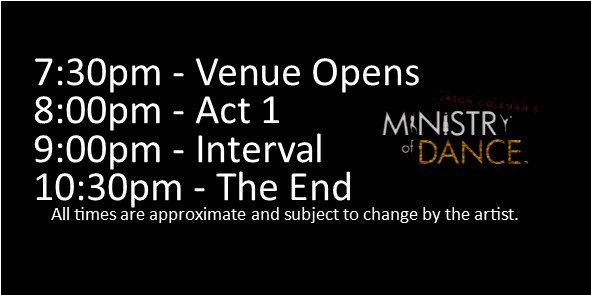 PalaisTheatre (@palaistheatre) on Twitter photo TONIGHT <a href="/dancejudgejason/">Jason Coleman</a>'s Ministry of Dance, Impact Senior Showcase. Tix>> bit.ly/2gifn5h or Box Office 6.30. Running Times▼ TONIGHT <a href="/dancejudgejason/">Jason Coleman</a>'s Ministry of Dance, Impact Senior Showcase. Tix>> bit.ly/2gifn5h or Box Office 6.30. Running Times▼
