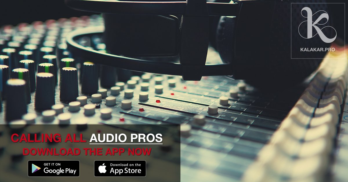 KalakarApp's tweet image. We invite all audio pros to create their profiles on the Kalakar app.
#audioprofessionals #soundpro #bollywood #DearZindagi