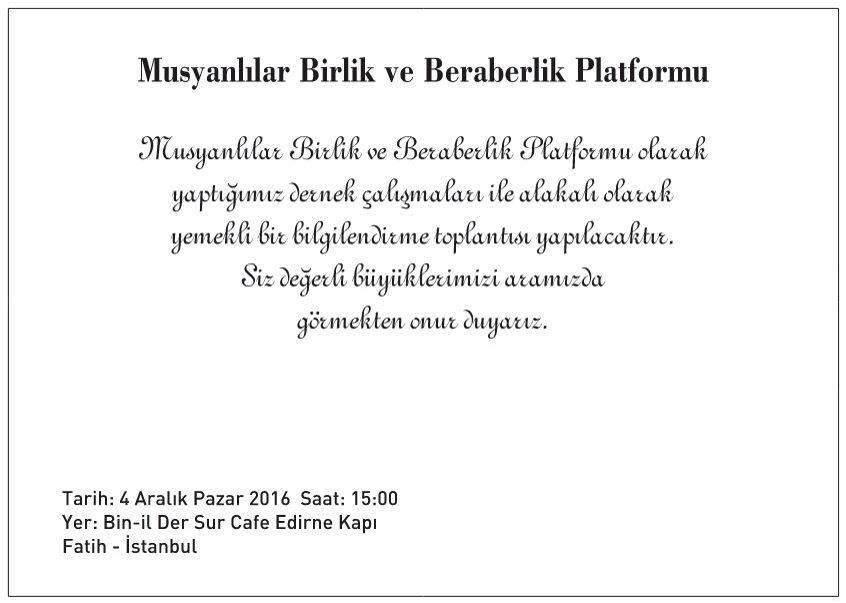 İSTANBUL'DA 4:Aralık pazar günü Saat 15:00 da YEMEKLİ TOPLANTI İCRA EDİLECEKTİR TÜM AKRABALARIMIZI BEKLİYORUZ.
