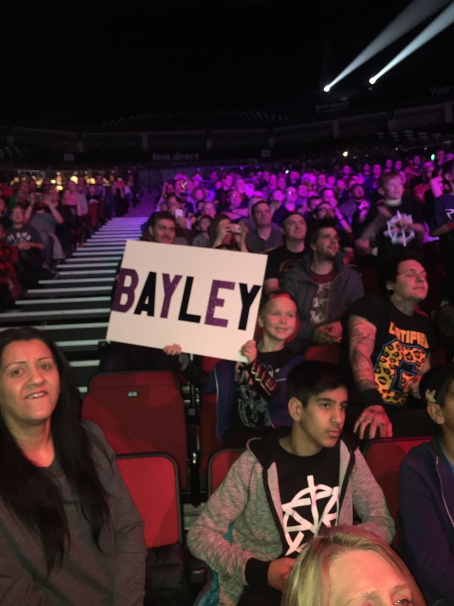 PhilSainty's tweet photo. @itsBayleyWWE can you say hi to my son Lucas, you gave him a wave at Leeds https://t.co/DR9zJFQwpA