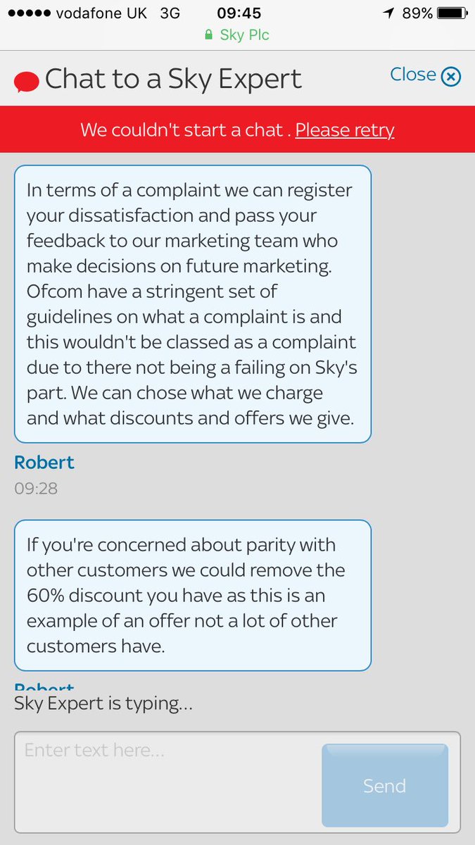 scotthampton88's tweet photo. Just sky being absolute idiots as always! @SkyUK #COMPLAINT #threateningbehaviour https://t.co/CwHZOJnZL5