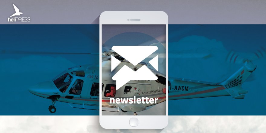 Oggi nella nostra #newsletter tutti gli approfondimenti sull' #AW169!
Segui il link per iscriverti:
➡ bit.ly/1nnqKW8