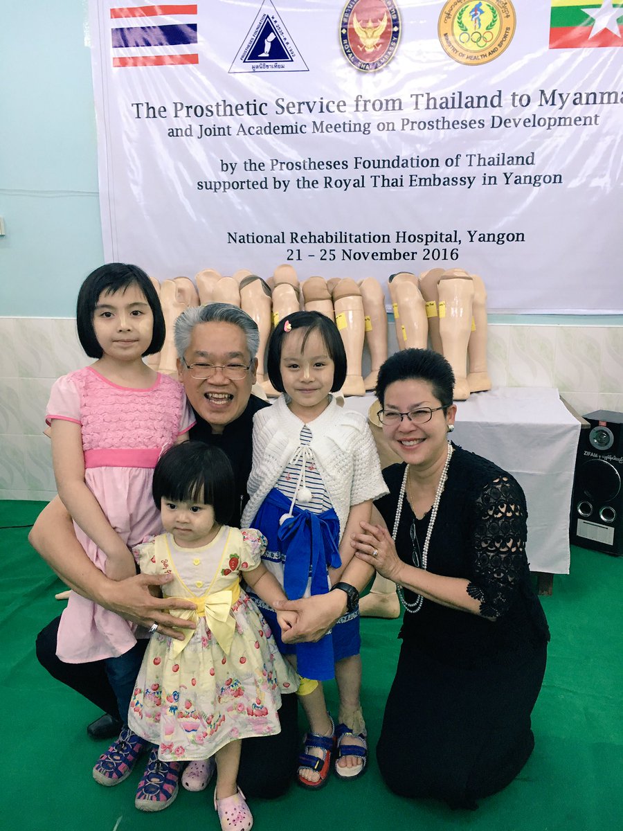 thaiembmyanmar's tweet photo. The unit provided 54 customized artificial legs for Myanmar amputees that uplifts the quality of life to our friends https://t.co/EhO0qznSV2 https://t.co/92SB75Hi1N