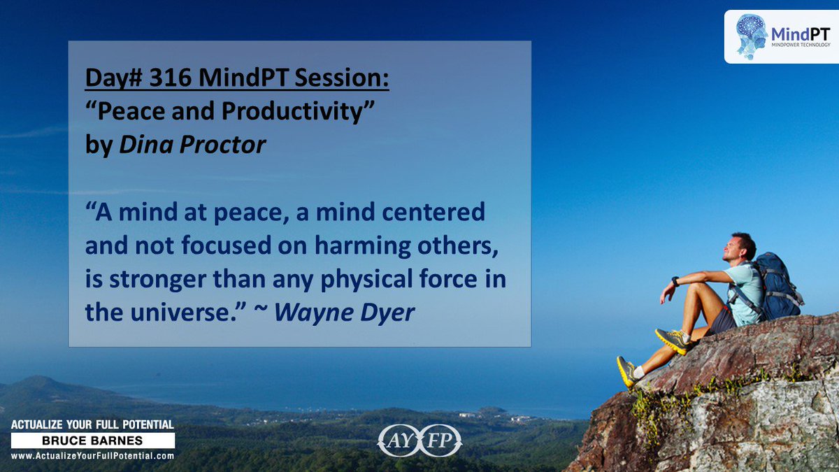 AYFullPotential's tweet photo. This #MindPT Session by @dinaproctor has relaxing &amp; peaceful images &amp; statements. 
#AYFP #ActualizeYourFullPotential #Peace #Productivity https://t.co/kjHDq1IKxh