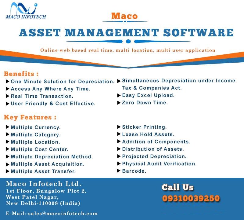MACOInfotech's tweet image. #AssetManagementSystem- Call For A Free Demo &amp;amp; Consultation