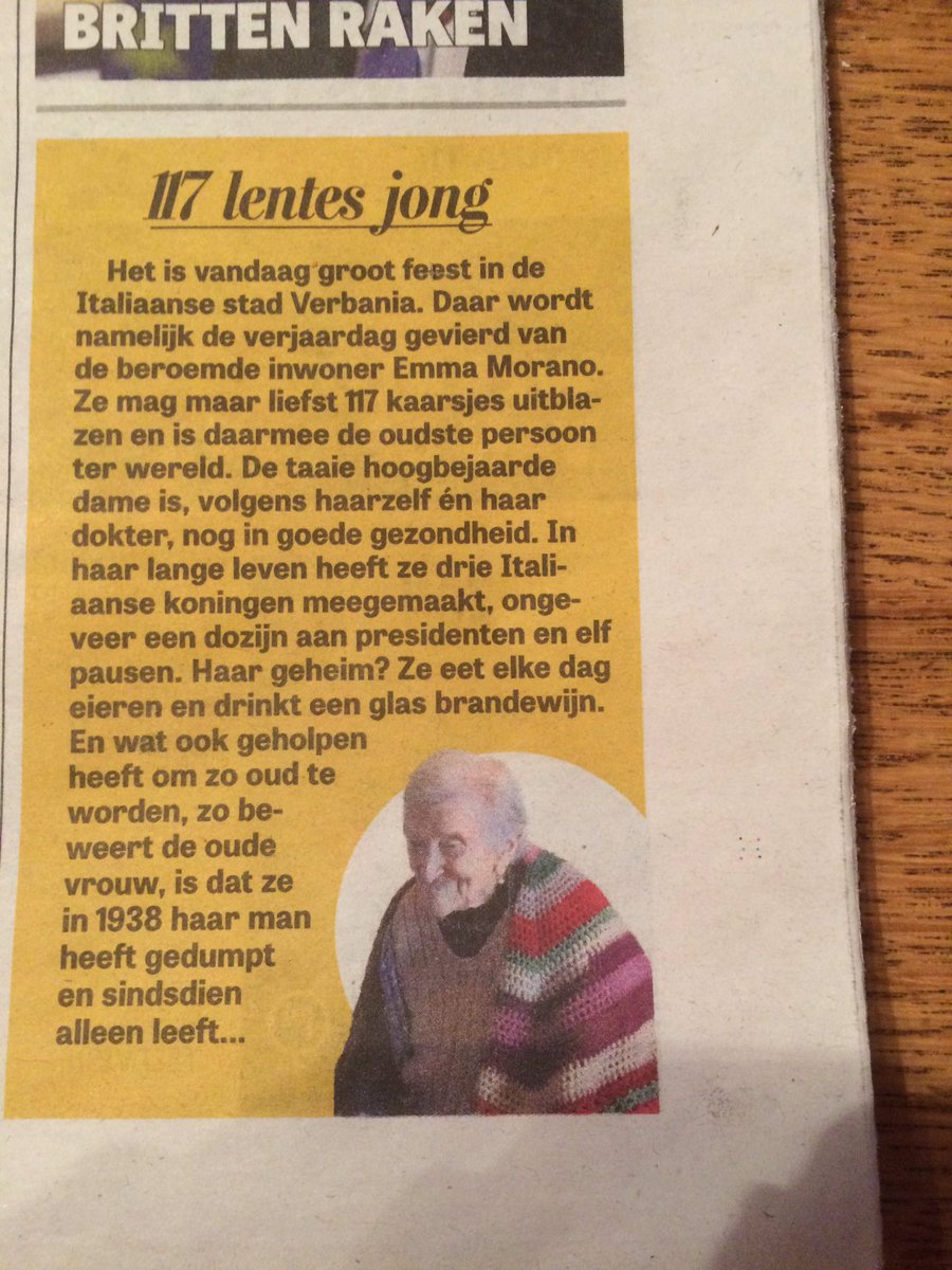 mmmEggies's tweet photo. De oudste persoon ter wereld wordt vandaag 117 jaar 🎉🎉 volgens haar komt dit door dagelijks eieren te eten en een brandewijn te drinken 🍷🐔 https://t.co/xP0yG9X740