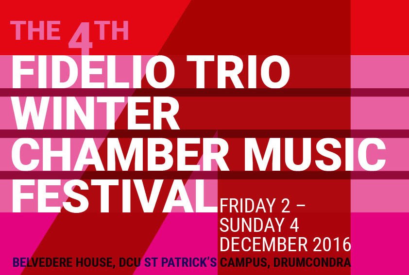 Reallly looking forward to Fidelio Trio Winter Music Festival this coming week-end (including premiere on Sunday 3.30).