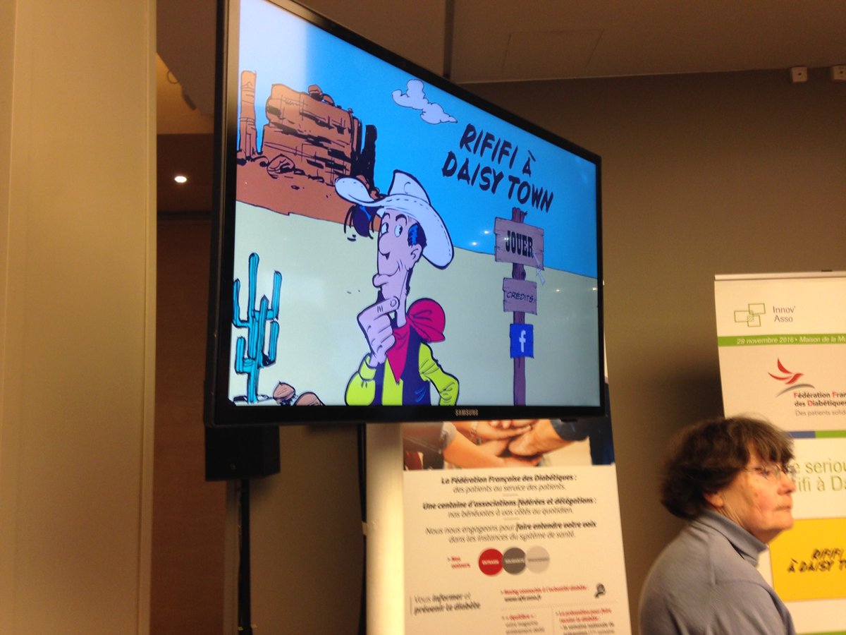 FedeDiabete's tweet image. Présent à la journée #innovasso  de @Roche_France  pour présenter Rififi à Daisytown #seriousgame cc @zippyware @Anumani