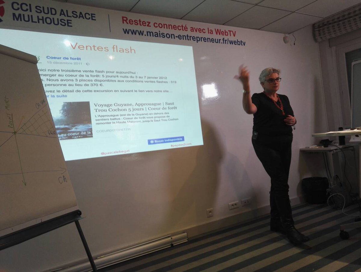 «La puissance des chiffres au service de votre marketing» avec <a href="/pascalebegat/">pascale bégat 🌺</a> (@ Maison de l'Entrepreneur) ow.ly/xdwb100qLuU