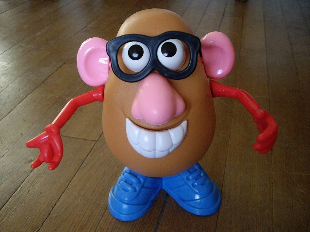 I've been told that my new glasses make me look like Mr Potato Head, I...