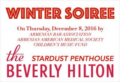 ArmenianBar's tweet photo. Winter Soirée @BeverlyHilton on Thursday, 12/8/16 - Purchase tickets online: https://t.co/h3OHz0gayO https://t.co/vED2RztIuZ