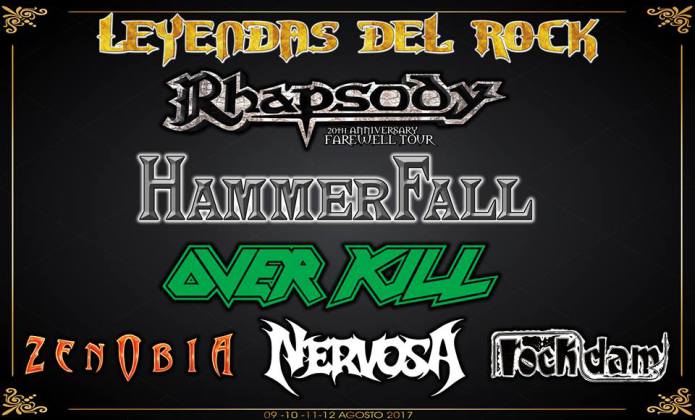 LaFurgoRuah's tweet photo. El festival @LeyendasRockFes (Villena 9-12Ago) avanza cartel @ltrhapsody @HammerFall @OverkillBand @zenobiabanda @nervosathrash @#RockDam https://t.co/2gygf2Pz2L